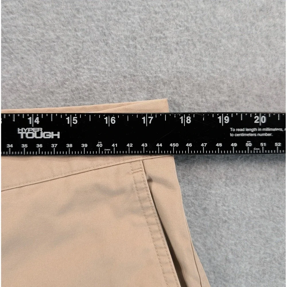 LL Bean Classic Fit Chino Pants Mens 35 Tan Khaki Cotton Flat Front 262548